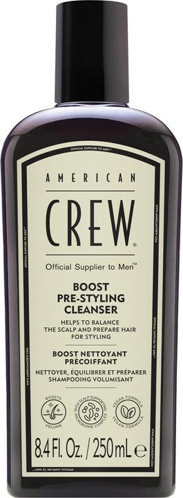 American Crew Boost Pre-Styling Cleanser, 250ml (250 ml, Flüssiges Shampoo)