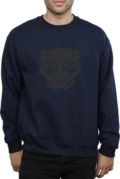 Produktbild Black Panther Schwarz auf Schwarz Baumwolle Sweatshirt (L)