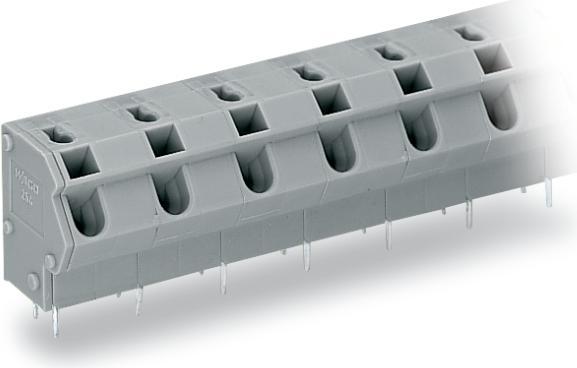 Image du produit Wago 254-656 Bornier 1 fil pour circuit imprimé 0,5-2,5 mm² gris