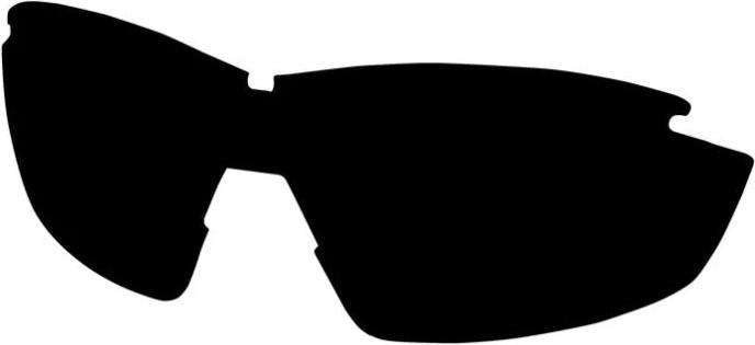 Actual product image Edge Eyewear Polarisierte Ersatzgläser für OVERLORD, Polarized Smoke Lens