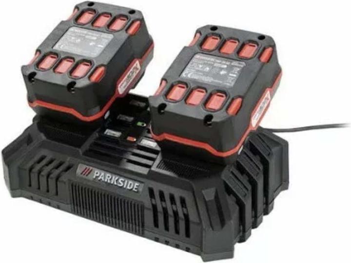 Produktbild Parkside Doppelakku Schnellladegerät (20 V)