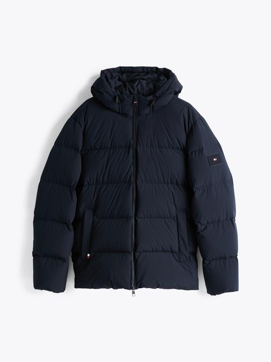 Tommy Hilfiger Donsjas Hooded Puffer - Donkerblauw - Maat XL (XL)