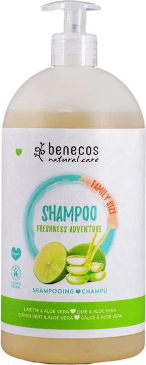 Benecos Shampoo Freshness Adventure Lime & Aloe Vera Family Size (950 ml, Flüssiges Shampoo)
