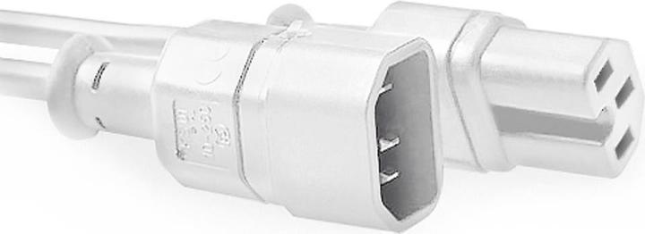 Immagine prodotto Cavo di alimentazione C14 - C15 bianco 0,6 m (0.60 m)