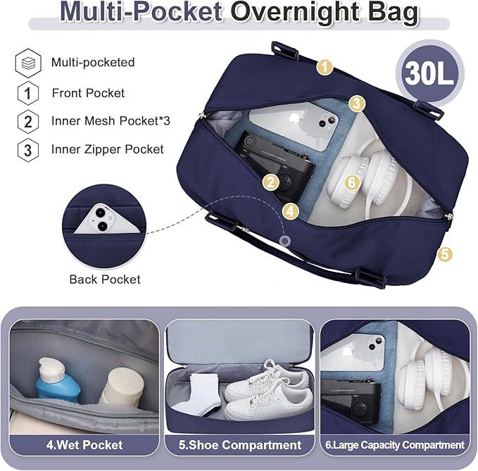 Immagine prodotto Only-Bags.Store 3 pezzi in viaggio con una borsa a mano grande, una borsa sportiva e un bagaglio impermeabile