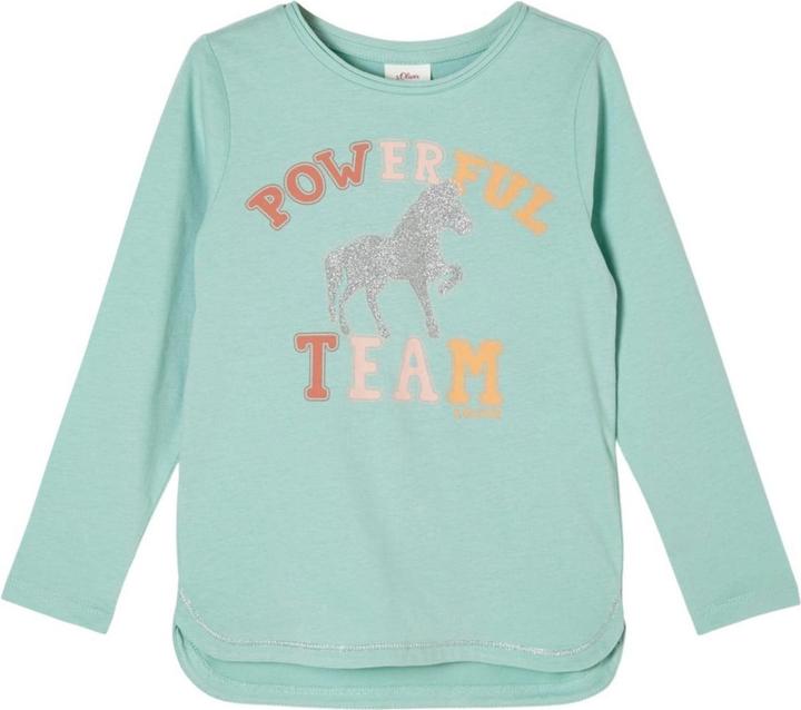 Image du produit S.Oliver T-shirt à manches longues avec imprimé scintillant (128)