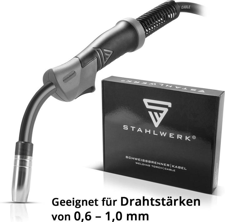 Produktbild Stahlwerk Schweissbrenner AK15 MB15 4 m Schlauchpaket für MIG MAG Schweissgeräte