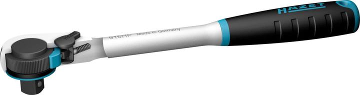 Actual product image HAZET HiPer fine-tooth reversible ratchet 916HP ∙ Square, solid 12.5 mm (1/2 inch) (1/2")