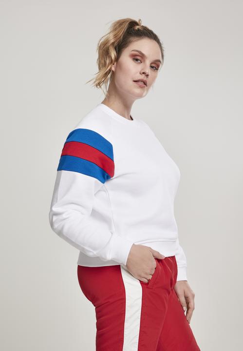 Produktbild Urban Classics Ladies Sleeve Stripe Crew (XXL)