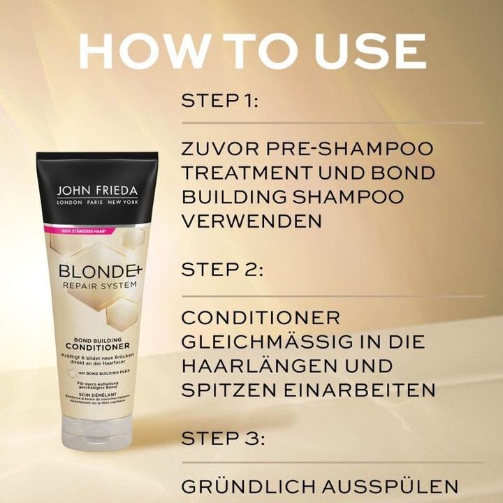 Immagine prodotto John Frieda Sistema di riparazione Blonde+ - Set Blonde+ (600 ml, Shampoo liquido)