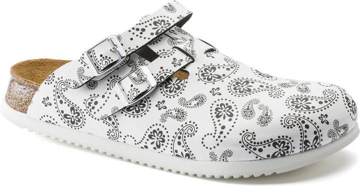 Paisley black, White