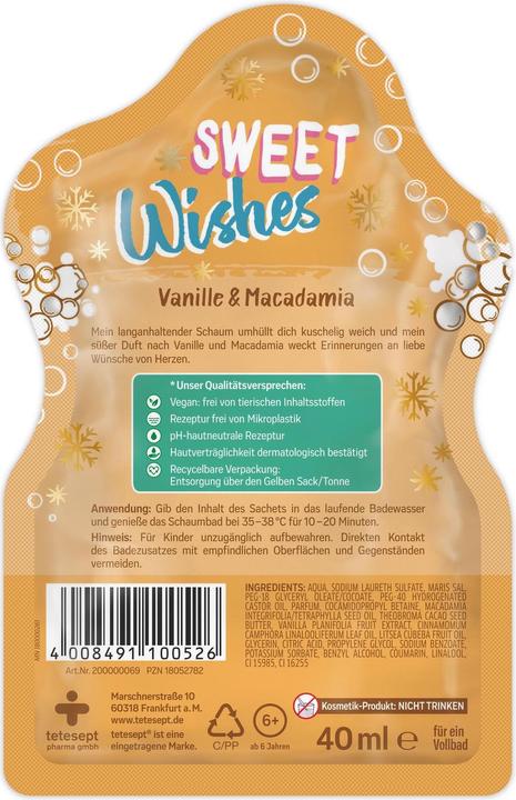 Produktbild Tetesept Badespass Sweet Wishes 40ml (40 ml, Badeöl)