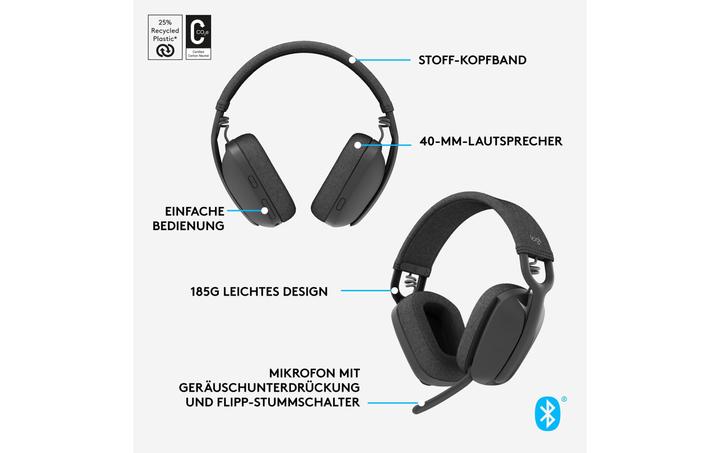 Actual product image Logitech Zone Vibe 100 (Wireless, USB-C)