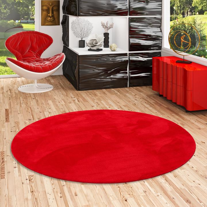 Produktbild Pergamon Luxus Super Soft Fellteppich Pearl Rund (120 x 120 cm)