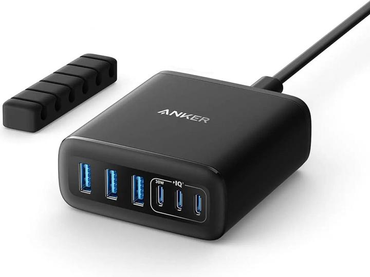 Produktbild Anker 6-in-1 Ladestation 112W 3x USB-A 3x USB-C schwarz (112 W)