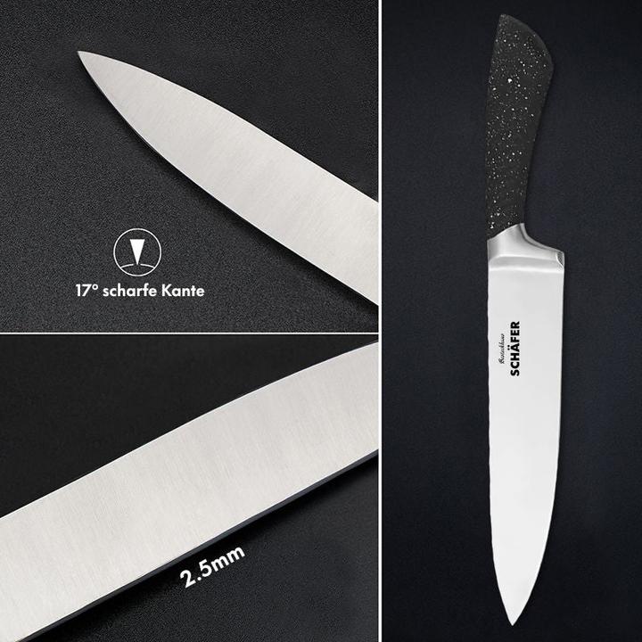 Image du produit Schäfer IT-Systems Set de couteaux Bloc de couteaux de cuisine Set de porte-couteaux Support de couteaux