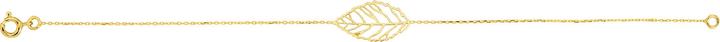 Actual product image Lara Gold plated BRACELET - LEAF - 18 CM (18 cm, Brass)