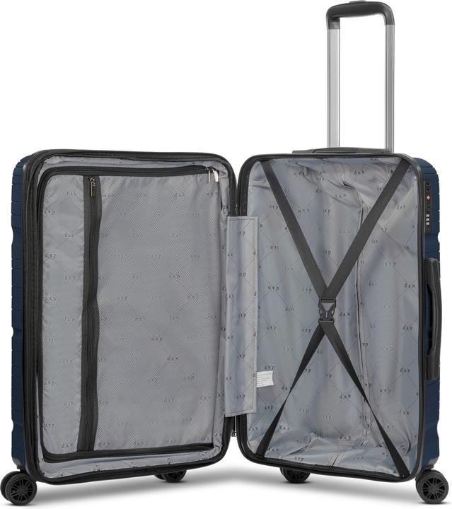 Image du produit D&N Travel Line 4300-Plus 4 roues trolley M 65 cm avec soufflet d'extension (58 l, M (50 - 90l))