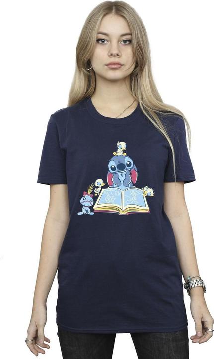 Produktbild Disney Lilo & Stitch Reading A Book TShirt (XXL)