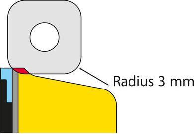 Produktbild Toko Sidewall Planer Pro Radius 3 (Seitenwangenhobel)