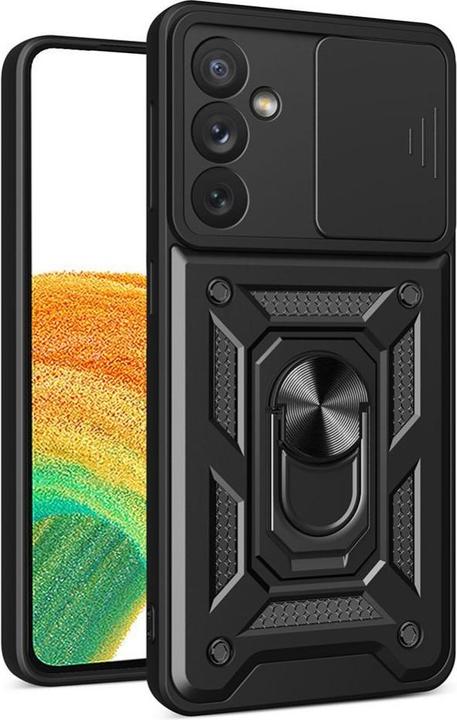 Actual product image Hurtel Hybrid Armor Camshield case for Samsung Galaxy A34 5G armored case with camera cover black (Samsung Galaxy A34 5G)