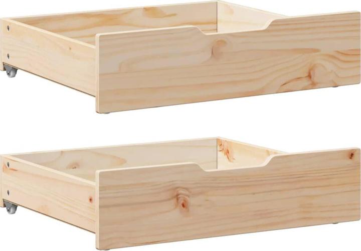 VidaXL Bettschubladen mit Rollen 2 Stk.