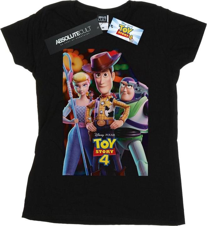 Immagine prodotto Disney Toy Story 4 Buzz Woody And Bo Peep Poster Maglietta Donna (XXL)