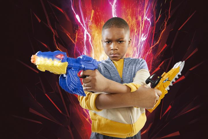 Actual product image Power Rangers Dino Fury Gold Fury Blade