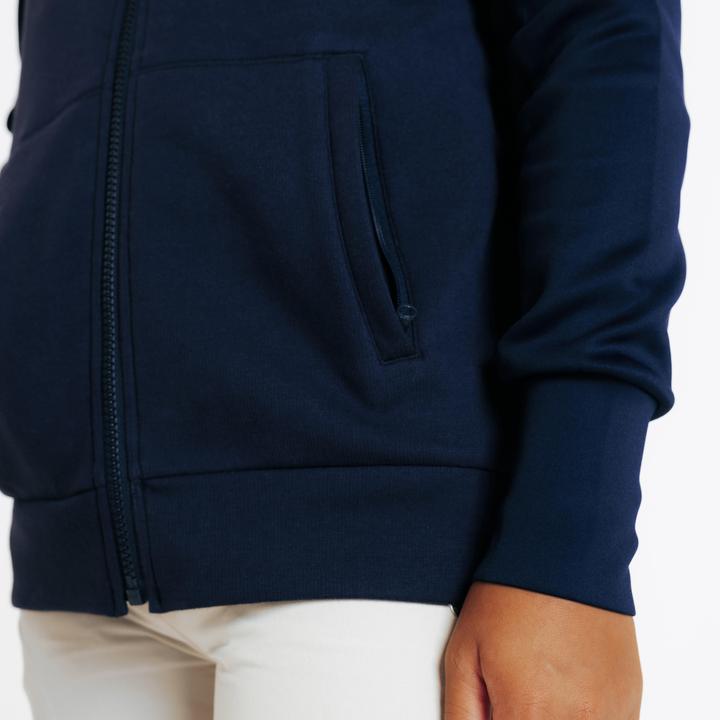Produktbild Fouganza Reit-Sweatjacke 500 Kinder marineblau (6, 7, 8)