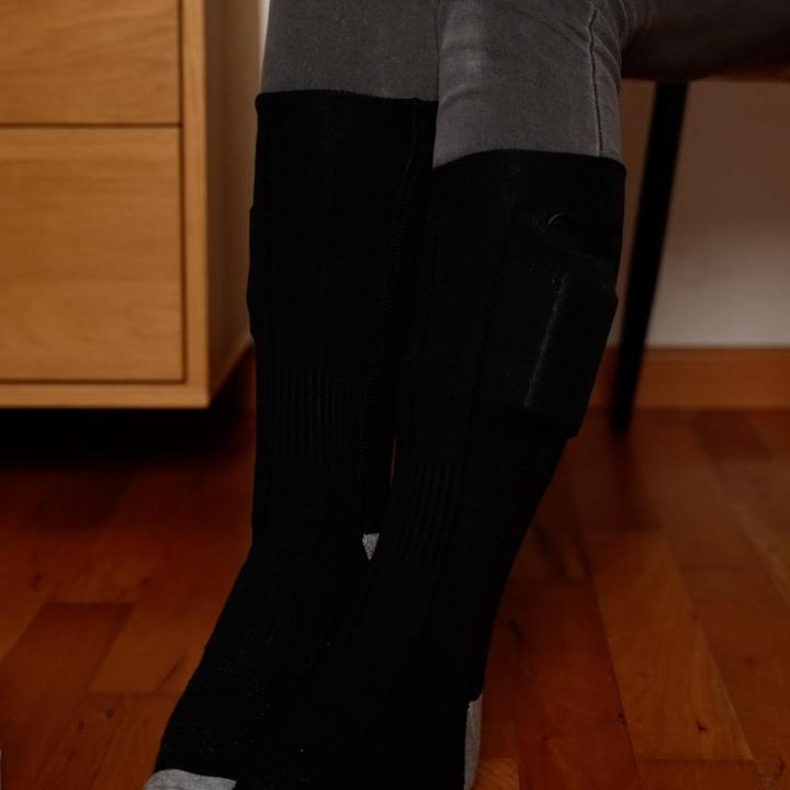 Image du produit Stride Beheizbare Baumwoll Socken Outdoor Fusswärmer mit Akku (One Size) (Taille unique)