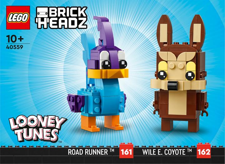 Produktbild LEGO Road Runner & Wile E. Coyote (40559, LEGO Brickheadz)