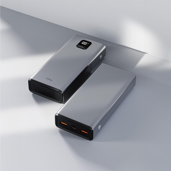 Image du produit Allity power bank APB-100 PD QC 22.5W 20000 mAh gray (20000 mAh, 22.50 W)