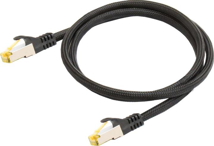 Image du produit Python ® Series Câble patch RJ45 avec câble brutCat.7, protection de nez d'encliquetage (RNS®) et tresse (S/FTP, CAT7, 25 m)