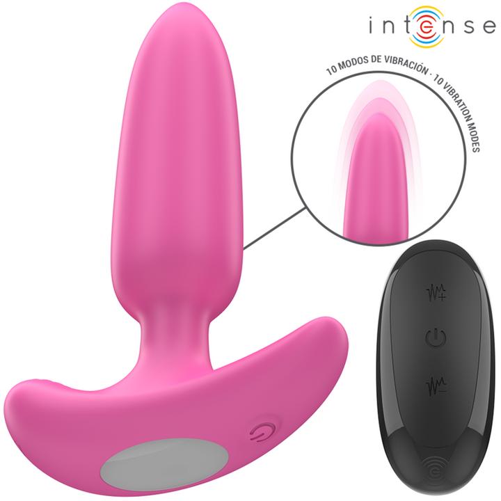 Image du produit Intense Ross Anal Plug 10 Vibrations Rose Télécommande