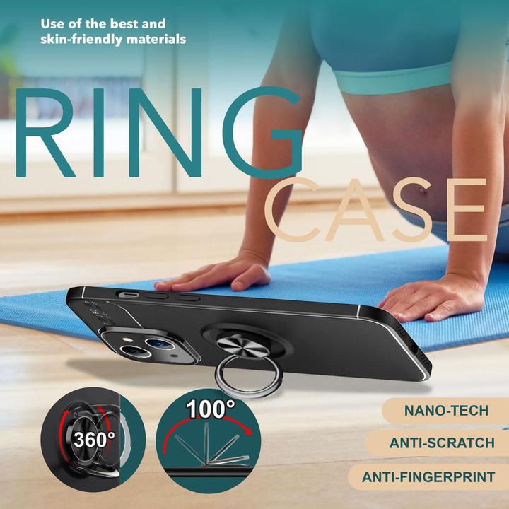 Image du produit Nalia Matte Ring Silicone Cover (Apple iPhone 15 Plus)