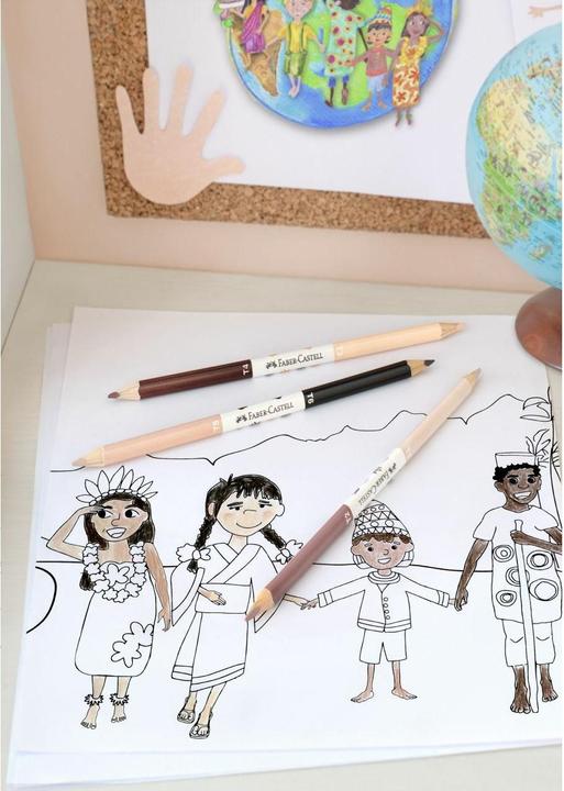 Actual product image Faber-Castell Children of the World (Pink, Beige, Black, Brown, 3 x)