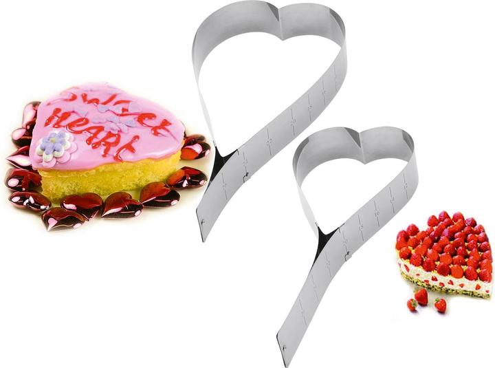 Actual product image Westmark Heartbaking tin, stainless steel, 19x5 cm