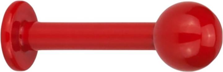 Immagine prodotto Star Piercing Labret rosso fuoco con pallina (Acciaio chirurgico 316Senza ottone, G23 in titanio senza ottone)