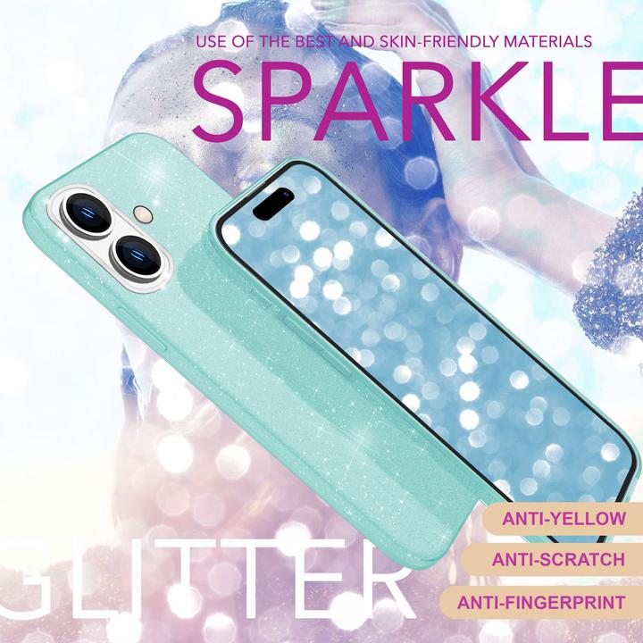 Produktbild Nalia Glitzer Hybrid Hülle (Apple iPhone 16)