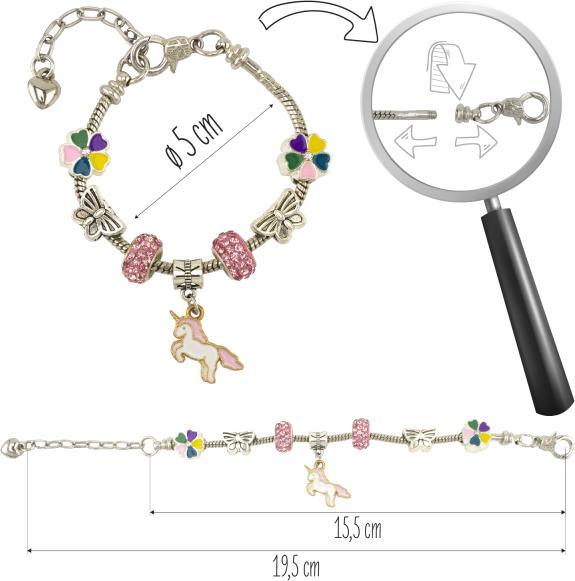 Image du produit Ulysse Couleurs d'Enfance Très beau bracelet avec motif de licorne (Métal)