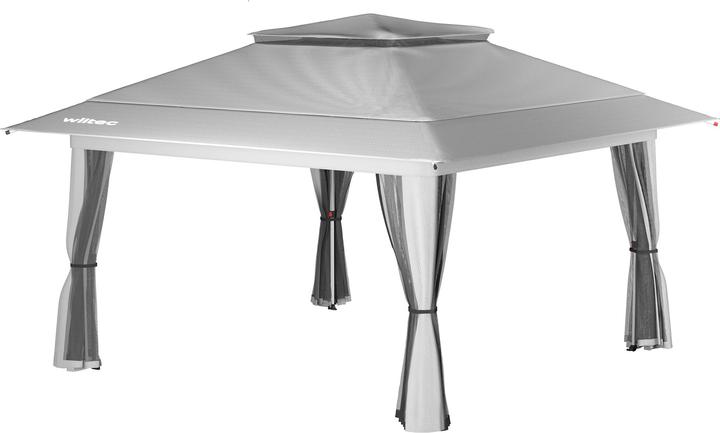 Actual product image Wiltec Folding gazebo mosquito net 4x4m light grey garden gazebo party tent pavilion (400 cm, 400 cm)