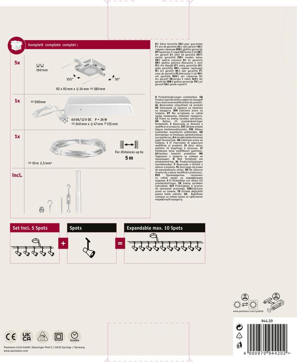 Produktbild Paulmann Wire System MacLED (450 lm)