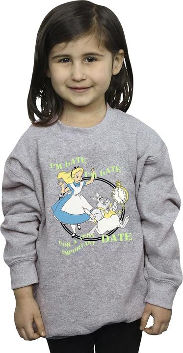 Produktbild Disney Mädchen Alice im Wunderland Ich bin spät dran Sweatshirt (152, 158)