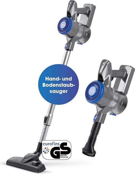 Image du produit CleanMaxx Aspirateur à main et à manche sans fil Anthracite/Bleu