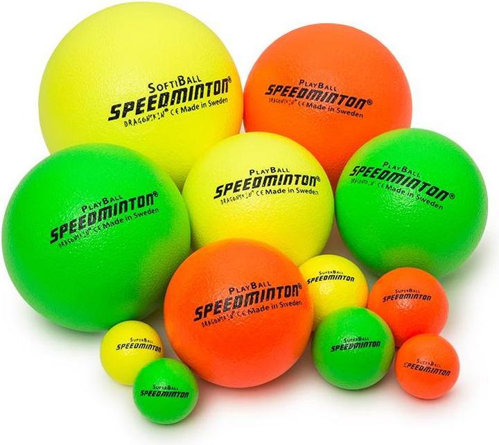 Actual product image Speedminton Dragonskin Ball 12cm, Neon Yellow