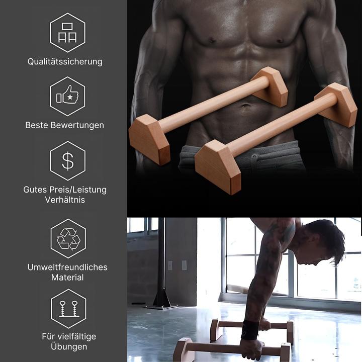 Produktbild Hermex 2er Set Liegestützgriffe Push-up Bar Handstandgriffe Liegestützhilfen