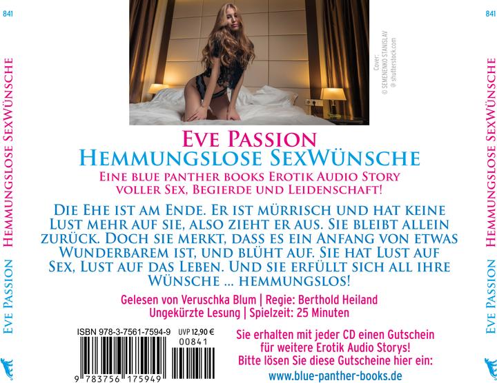 Valeurs nutritives et ingrédients Désirs sexuels effrénés | Histoire érotique audio | Livre audio érotique CD (Eve Passion, Allemand)