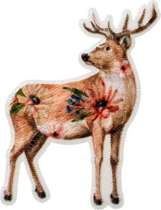 Image du produit Mono Quick Hirsch mit Blumen (1 x)