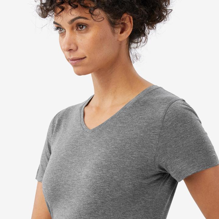 Immagine prodotto Forclaz Merinoshirt Damen kurzarm Lyocell - Merino Fresh grau (L)