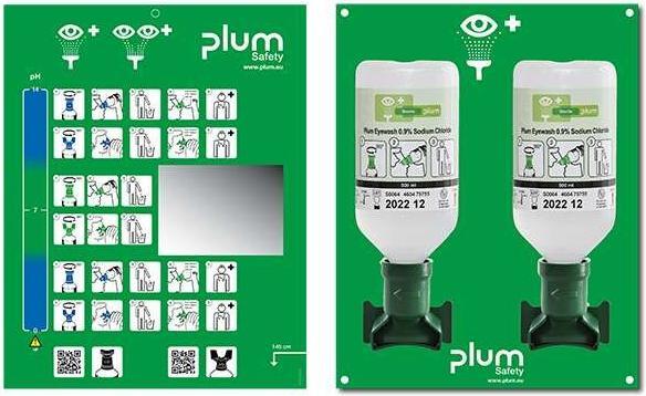 Plum Augenspülstation 2x500ml NaCl (Erste Hilfe Set Zubehör)